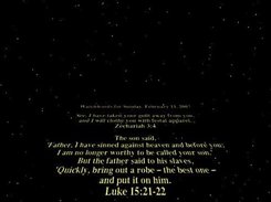 losung für Bildschirmschoner (Screensaver: starwars)