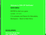Main menu window