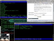 2 udp-clients and screenshot of Desktop remoute client