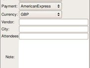 Properties of an expense (Gnome)