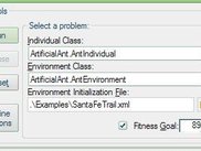 The graphical interface control panel.