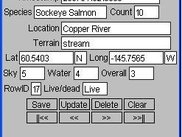gpsDataLogger- Data editing tab