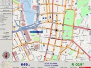 GpsDrive 2.10pre7 with live rendering from OpenStreetMaps