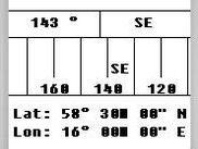 4: Dist. and relativ course from landmark shown at bottom
