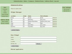 Changing the installed set of widgets