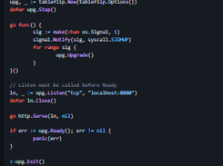 Graceful process restarts in Go Screenshot 1
