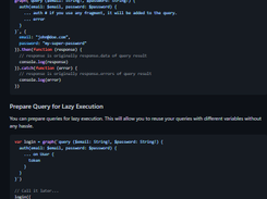 graphql.js client Screenshot 1
