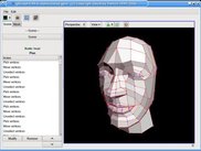 A human head model. Used a Wings3D tutorial.