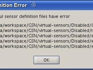 Error dialog showing VSD files that have errors