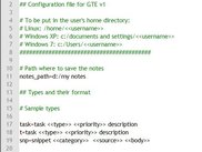 The configuration file