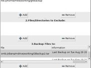 Backup Tab