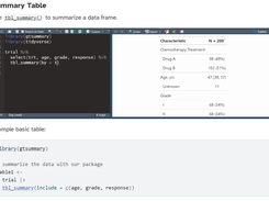 gtsummary Screenshot 1