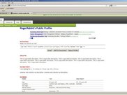 Sample of the Profile Page