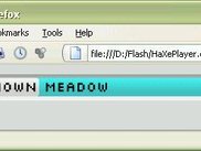 HaXePlayer running in Firefox expanded (C-+)