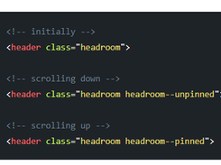 Headroom.js Screenshot 1
