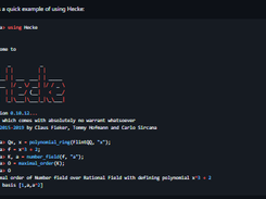 Hecke.jl Screenshot 1