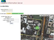 LIS location entry w/ map display