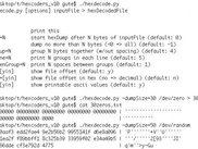 using hexdecode to look at a binary