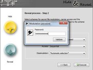 Revealing process - step 2: asking for modulation password