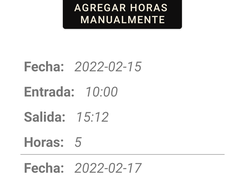 Registra la hora de entrada con solo presionar un botón