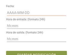 También puede agregar manualmente las horas
