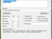 HTML to PDF Options Dialog