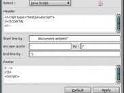 Preferences interface.