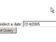 3. After clicking a day, the value is put in the form field