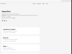Hugo PaperMod Screenshot 1