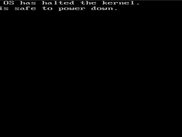 The shutdown screen