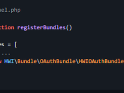 HWIOAuthBundle Screenshot 1
