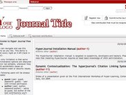 HyperJournal Home Page - Theme "Default"