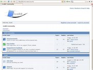 A view of IceBB's front page. (version 0.9.2.1)
