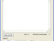 Generate manual from text file