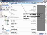 To use of IntelliJFileMaker just right click on some package