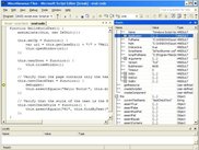 Debugging unit test script