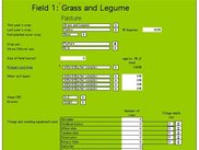 Field input sheet