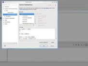 Fully customizable syntax highlighting. 