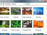 ImageListView with the built-in renderer.