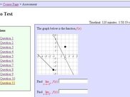 The testing system (student view)