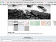 Photo galleries can be generated and embedded into external.