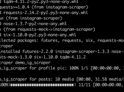 Instagram Scraper Screenshot 1