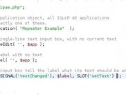 Source code to the repeater example