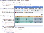 Calculator demo running