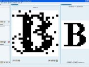 Hopfield net, A/B/C pictures, B + noise, analysis