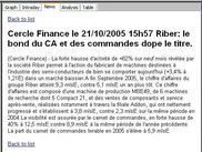 Quote view with French news - iTrade 0.3/Popotka