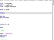 A preview of an iziBasic code source in iziEditor.