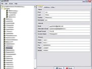 The jabook contact editor w/ tree, showing subdirectory
