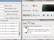 Connect using the MIDI  tab of QJackCtl