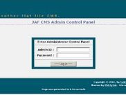 JAF CMS Control Panel Login